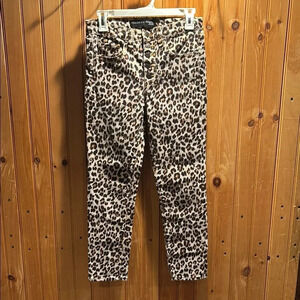 VERONICA BEARD Debby skinny animal print pants